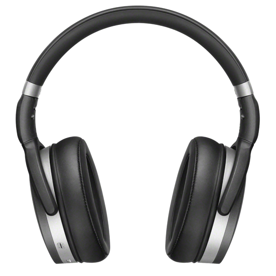a pair of headphones on white background