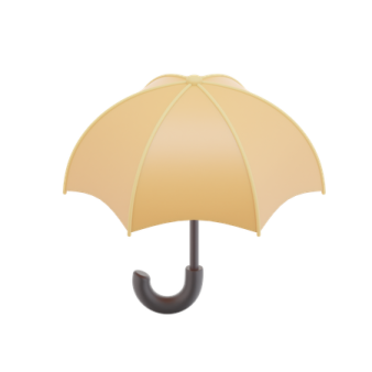 an umbrella on a white background