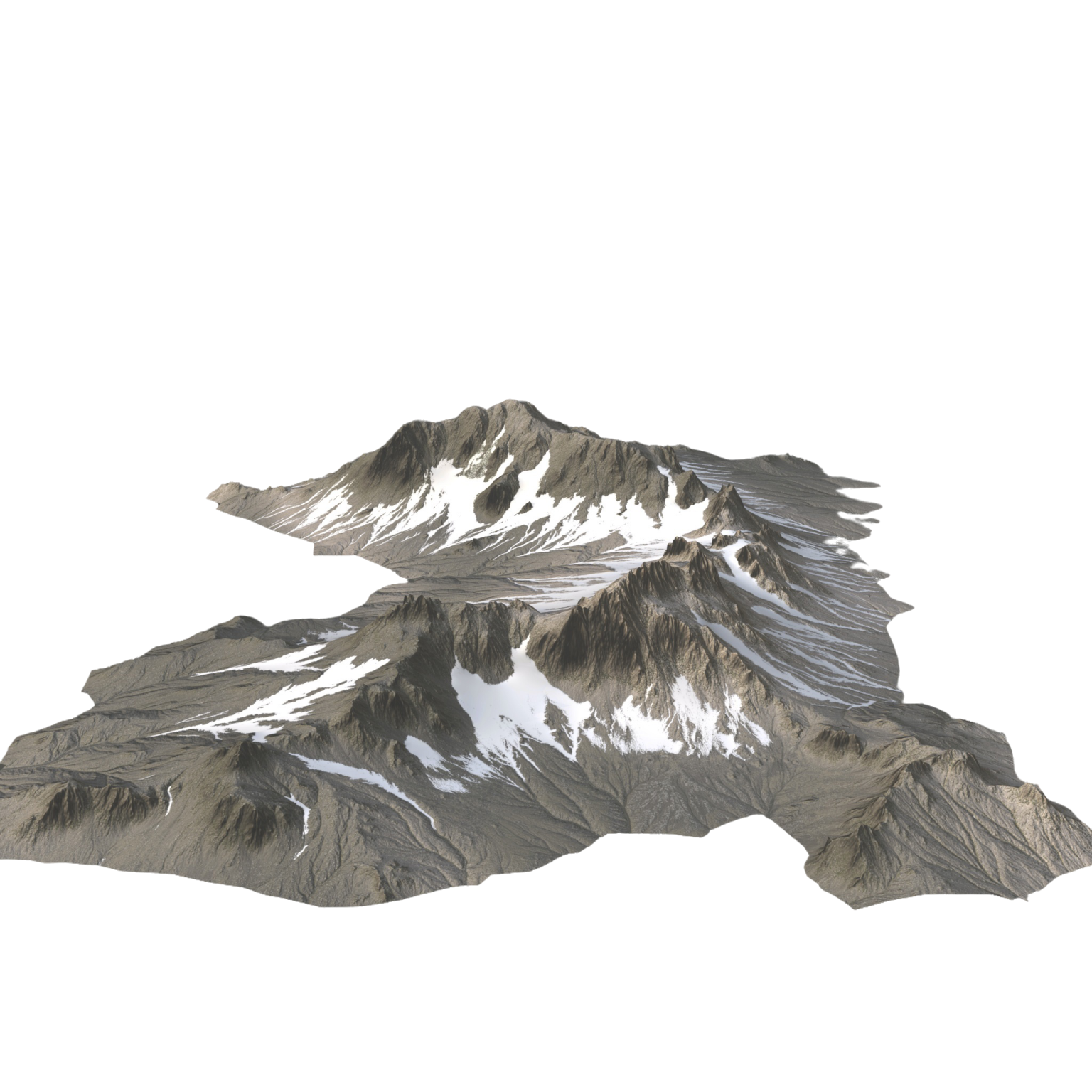 an image of a snow covered mountain