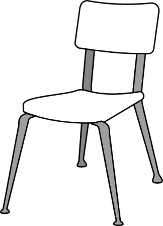 a chair on a white background