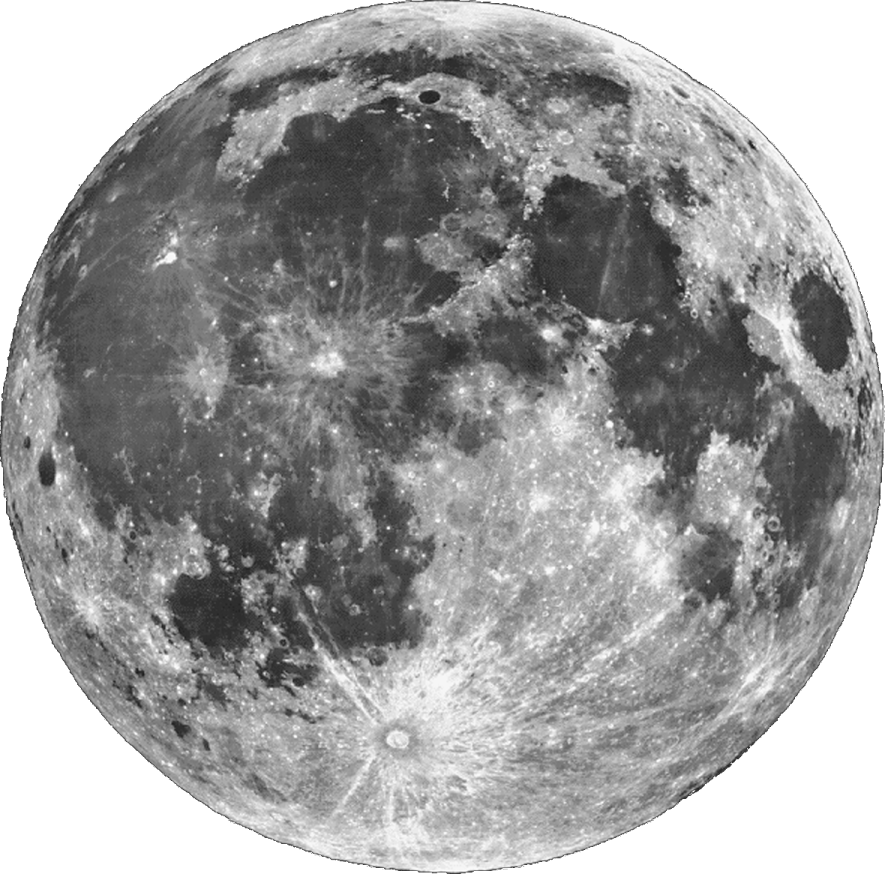 a black and white image of the moon