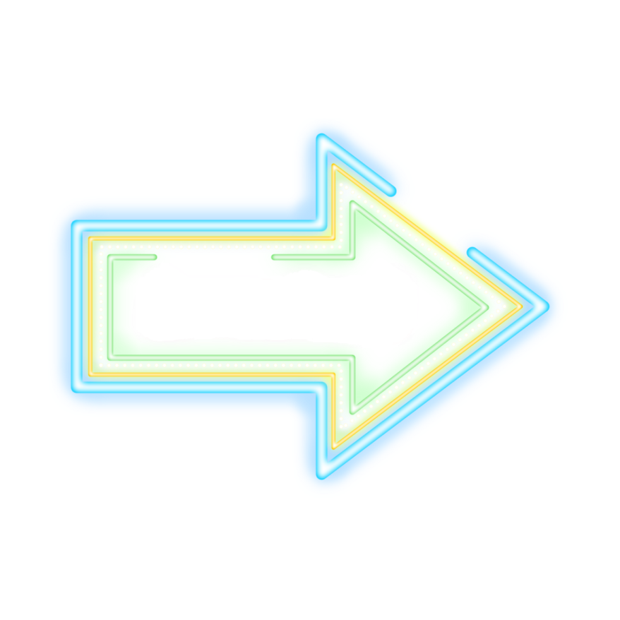 a blue and yellow arrow icon on a white background