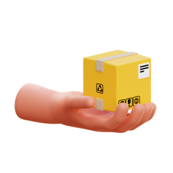 a hand holding a yellow box