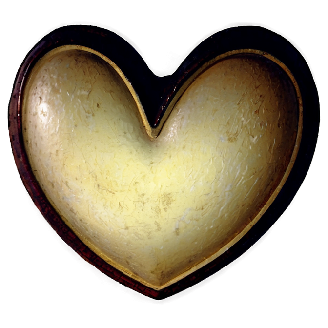 a heart shaped object on a white background