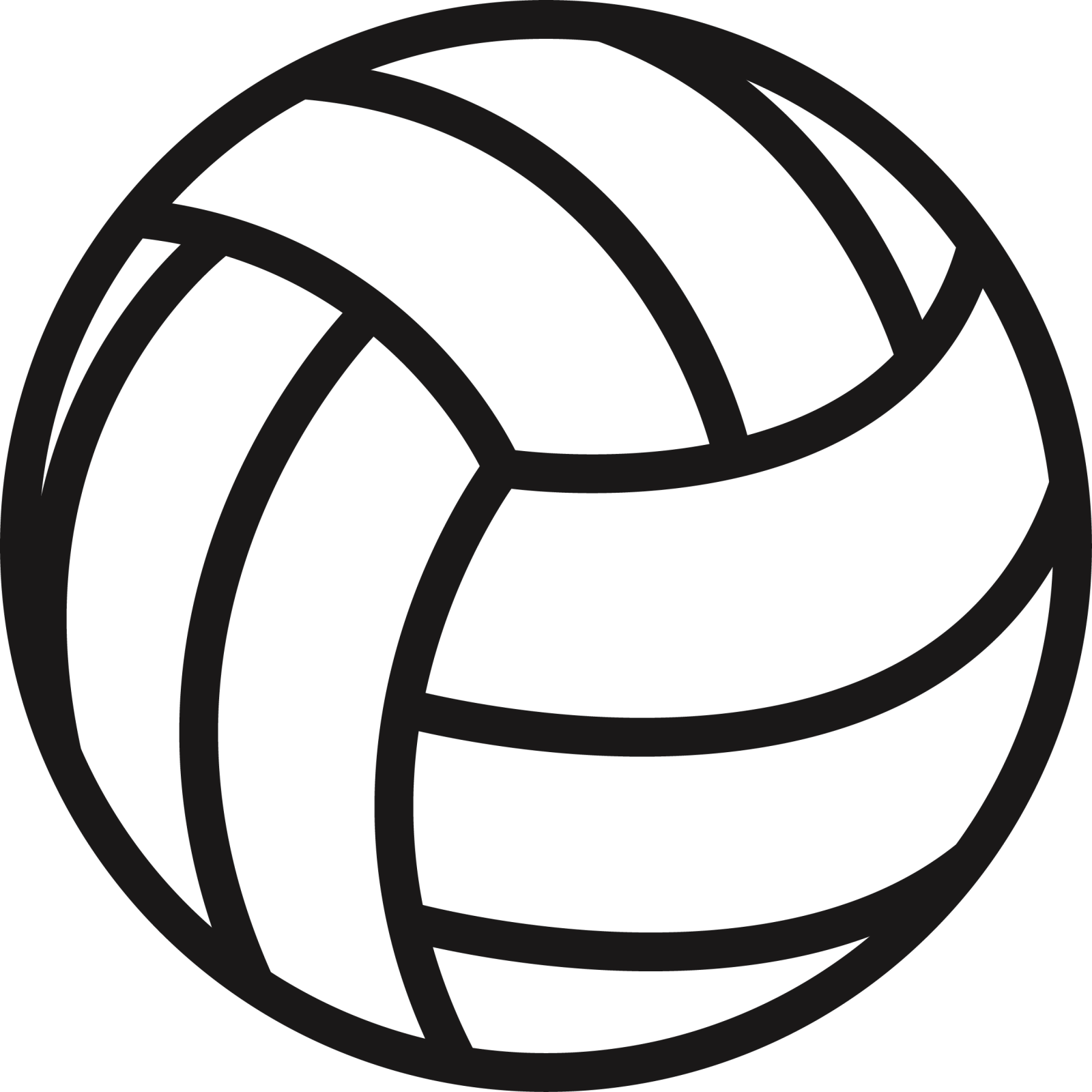 a black and white volleyball ball