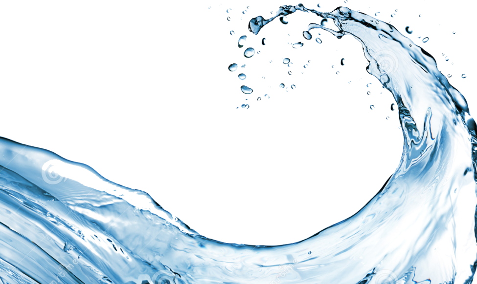 water splash on white background