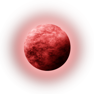 an image of a red moon on a white background