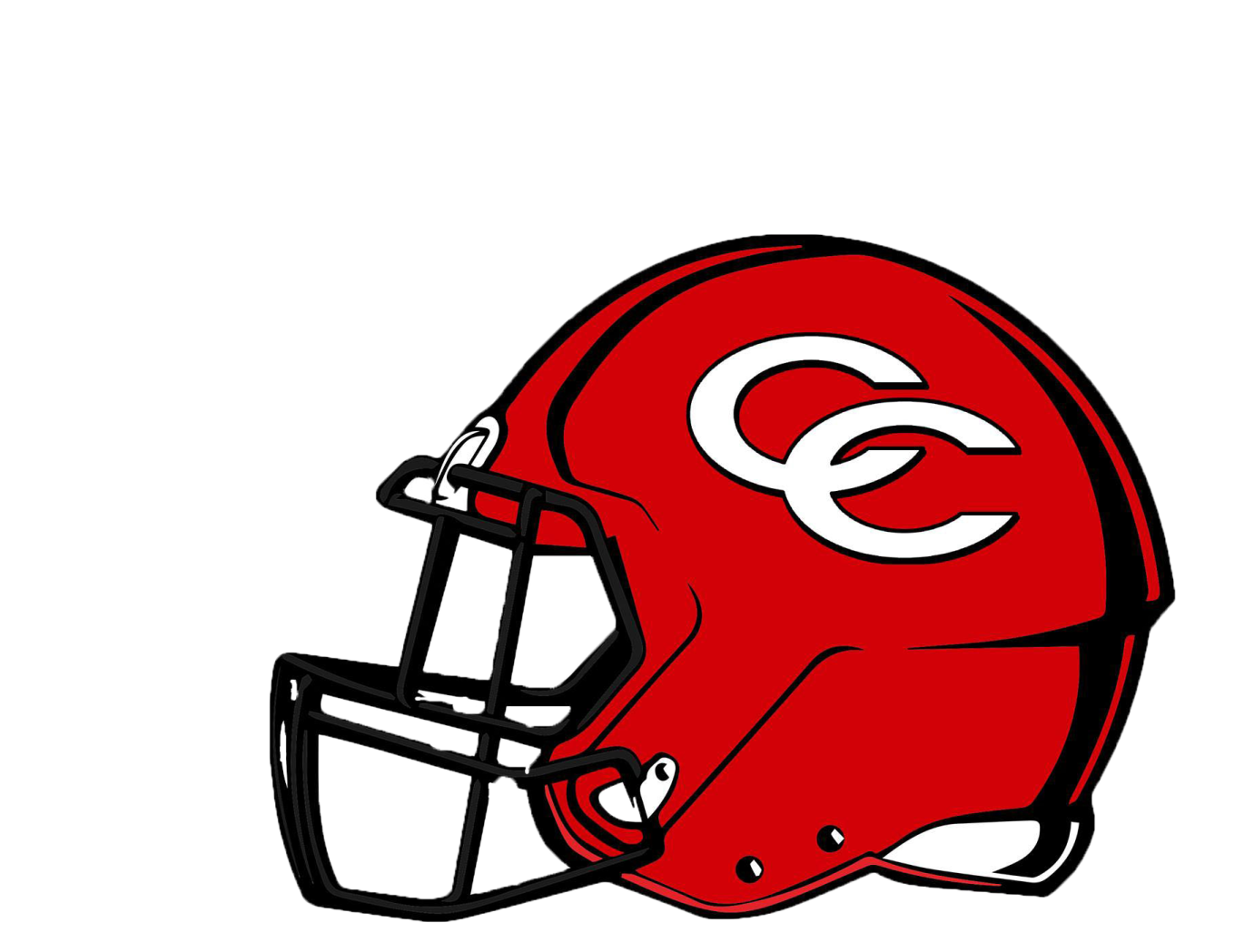a football helmet with the letter c on it