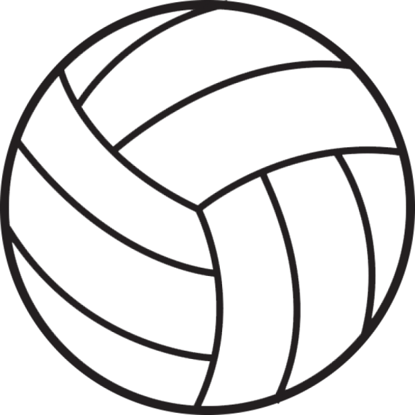 a volleyball ball coloring page