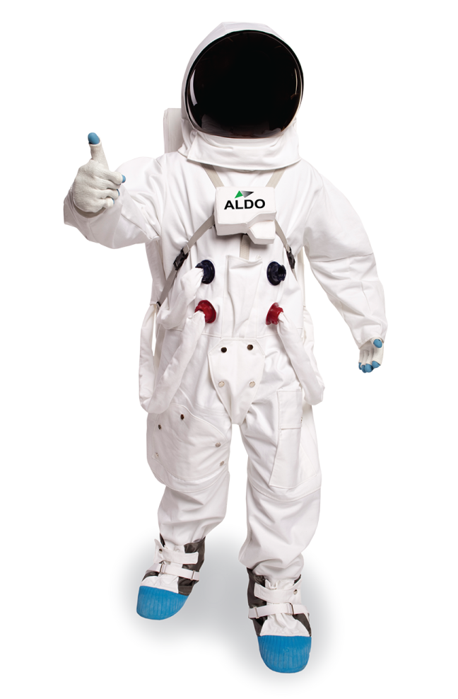 an astronaut costume is shown in this image