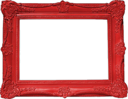 a red frame on a white background