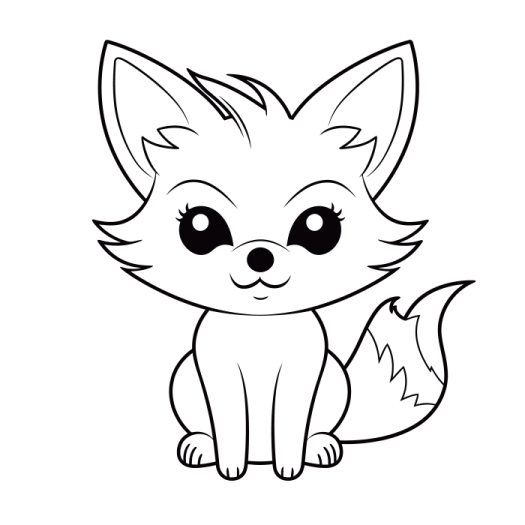 how to draw a cute fox