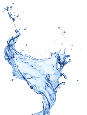 water splash on a white background
