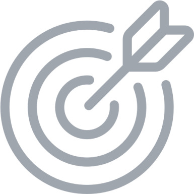 an arrow in the center of a target
