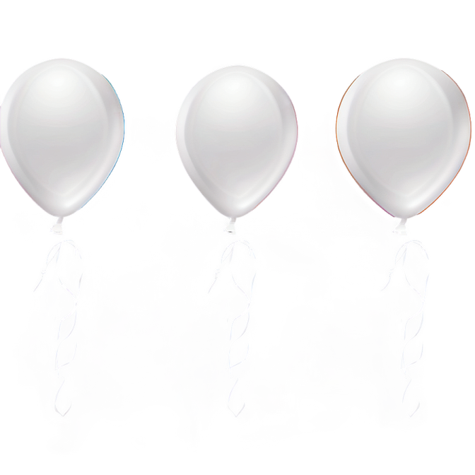 a group of balloons on a white background