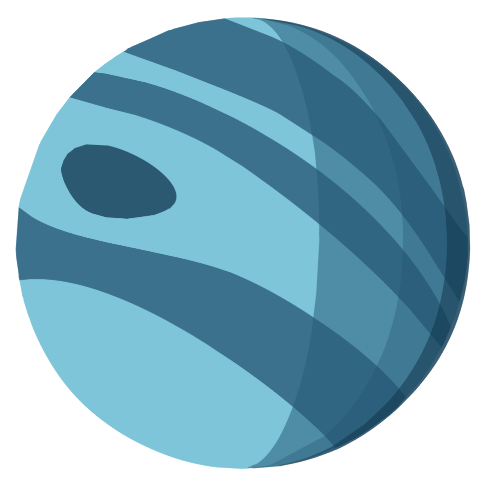 a blue ball with stripes on it