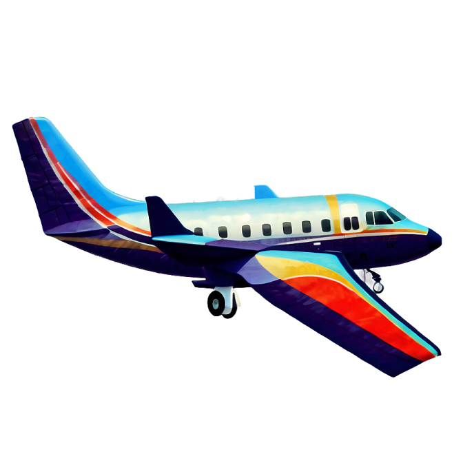 a small airplane flying through the air