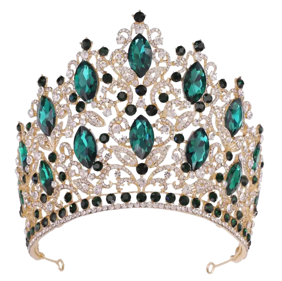 an emerald and diamond tia
