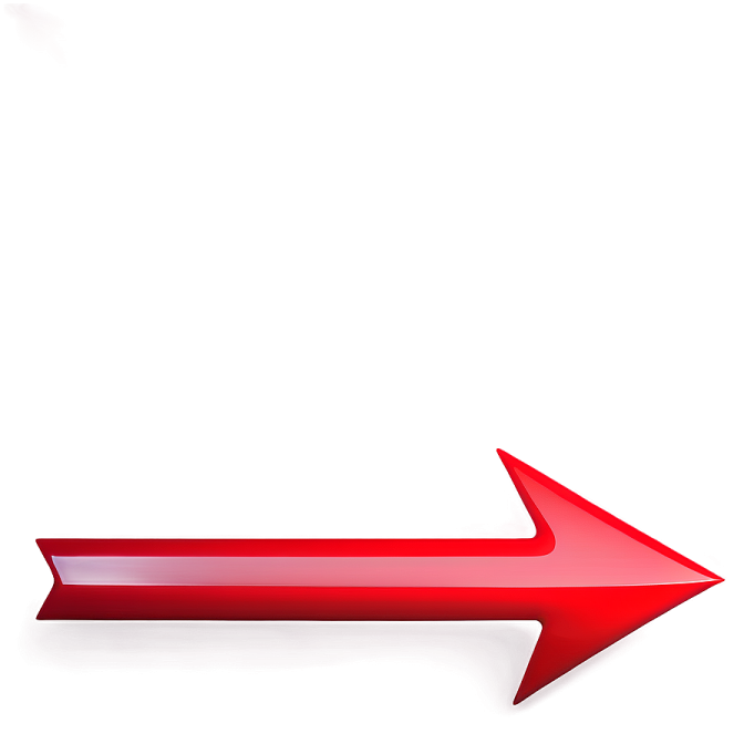 a red arrow on a white background
