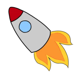how to draw a rocket