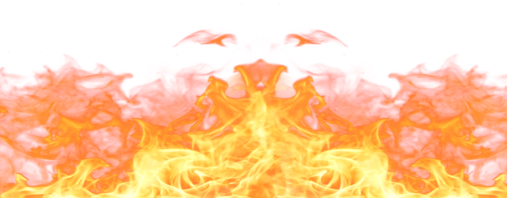 fire flames on a white background