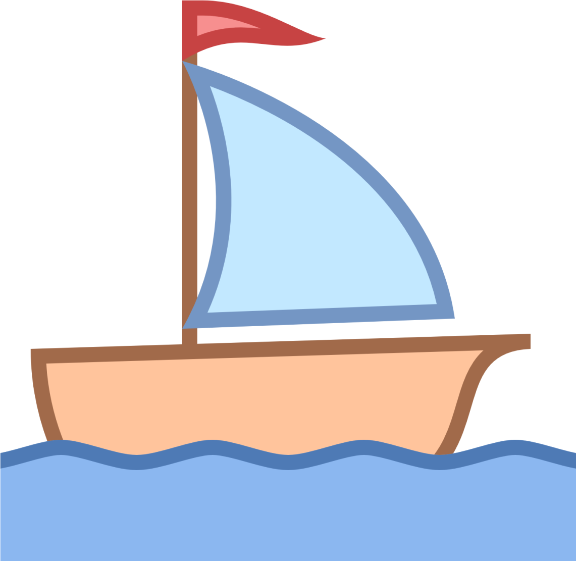 a sail boat floating in the ocean