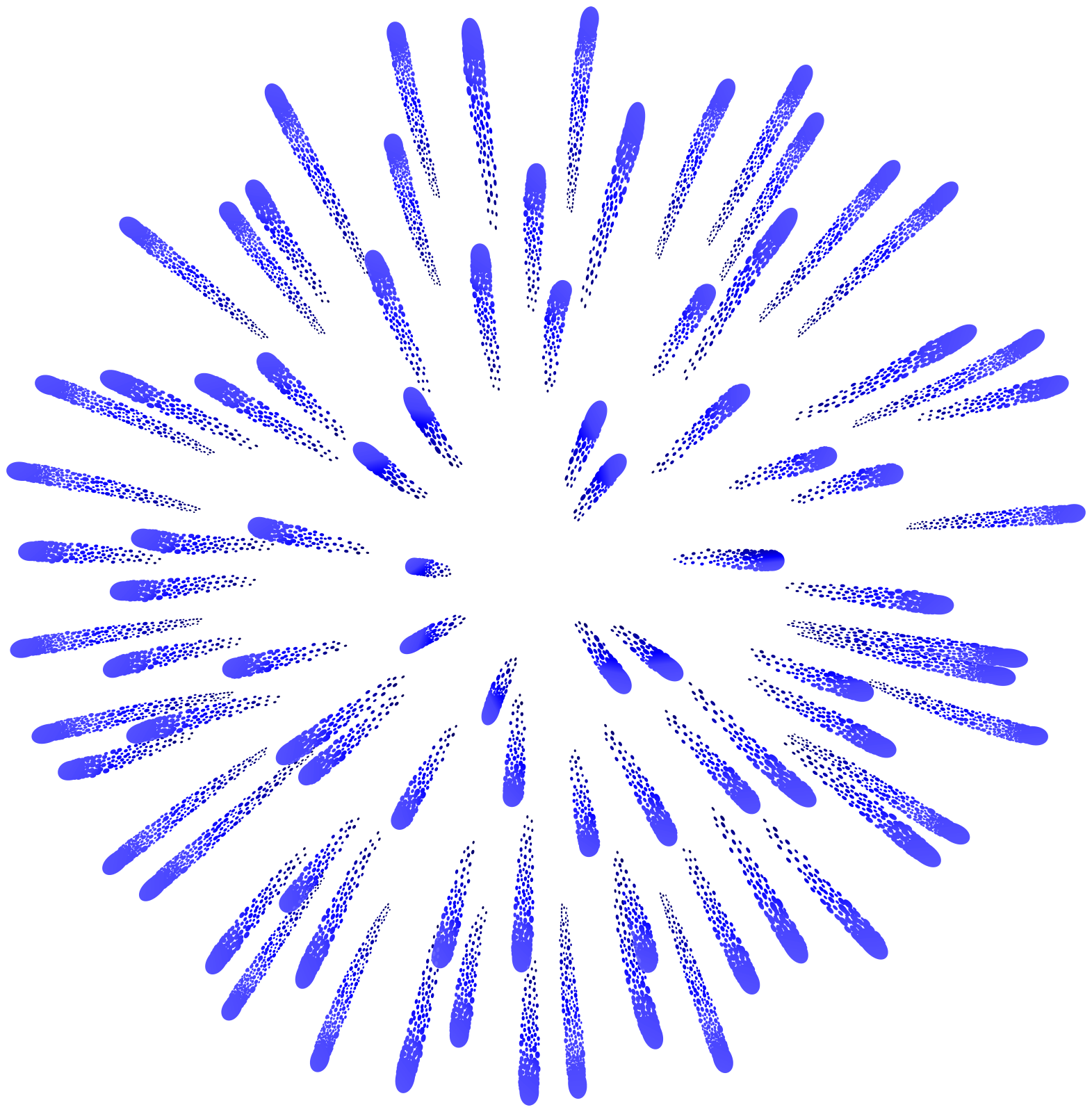 a circle made up of black and white dots on a white background