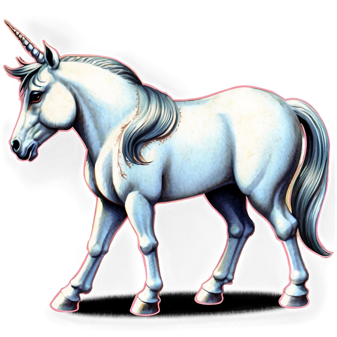 a drawing of a unicorn