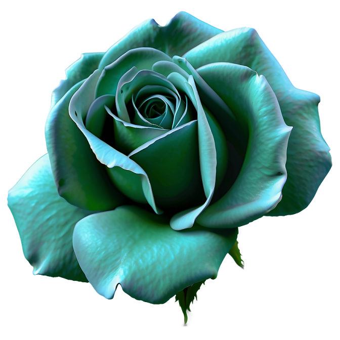 a blue rose on a white background