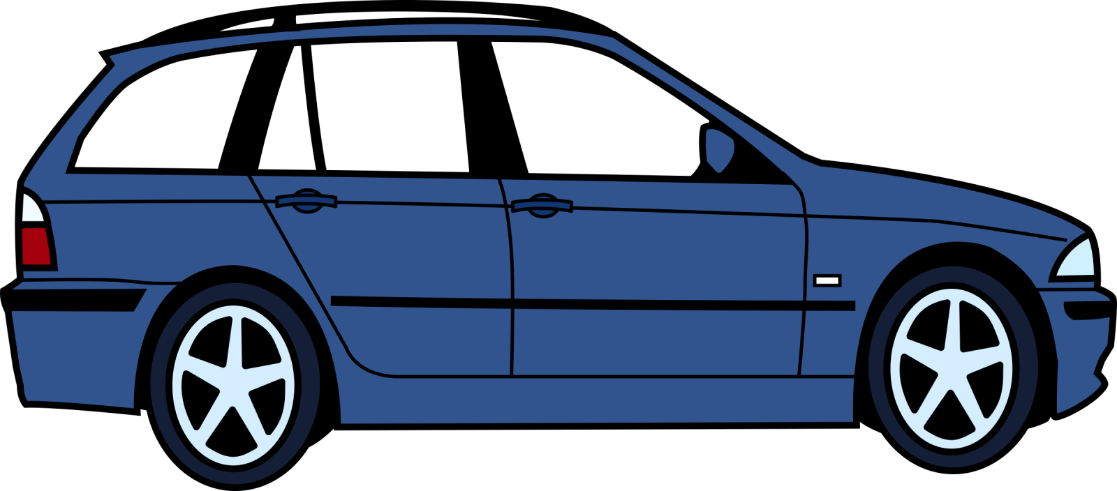 an image of a blue car
