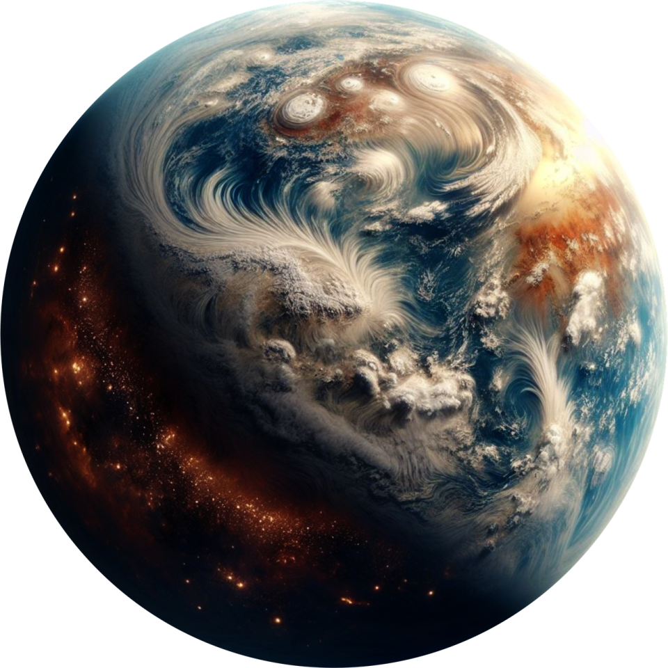 an image of the earth from space