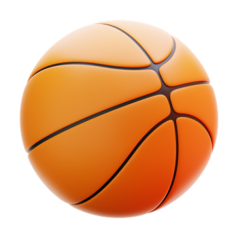 a basketball ball on a white background