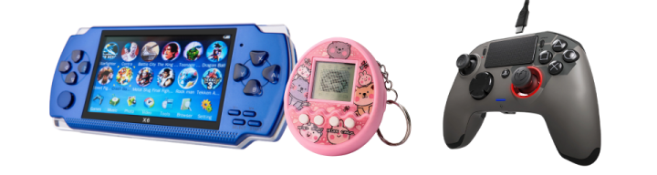 two video game controllers and a controller