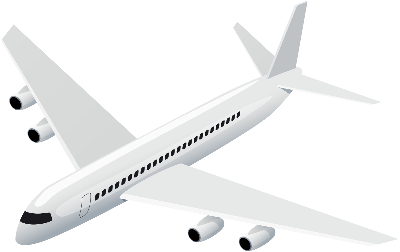 a white airplane flying in the sky