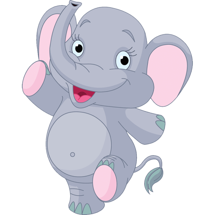 an elephant with its trunk in the air