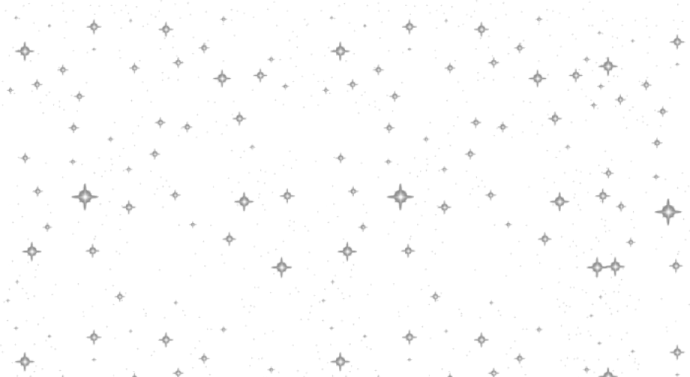 a white background with silver stars