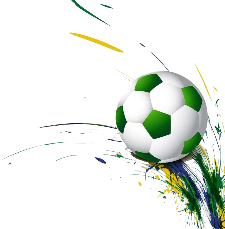 a soccer ball flying through the air