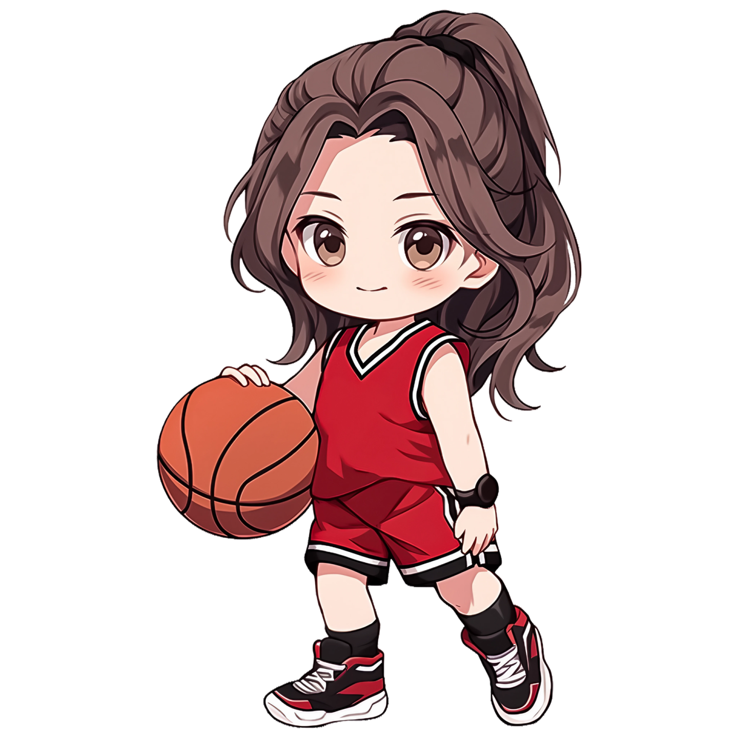a girl with a basketball ball in her hand