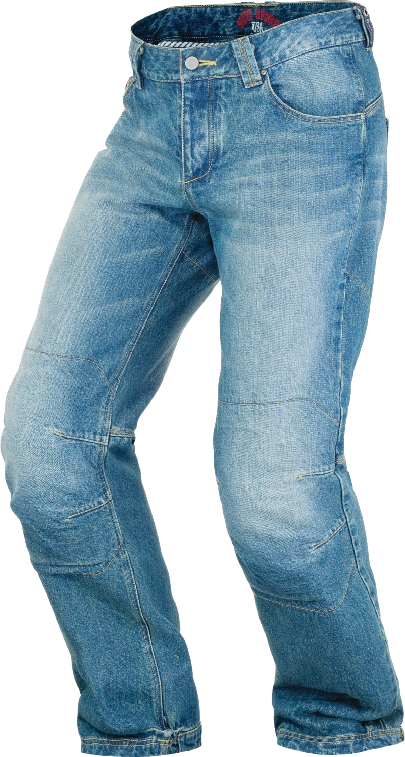 a pair of jeans on a white background
