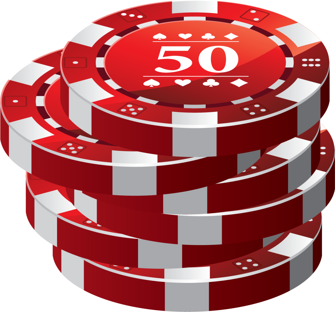 a stack of poker chips