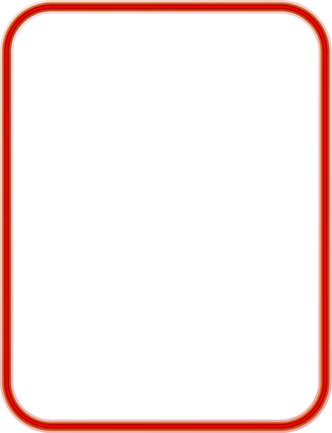 a red frame on a white background