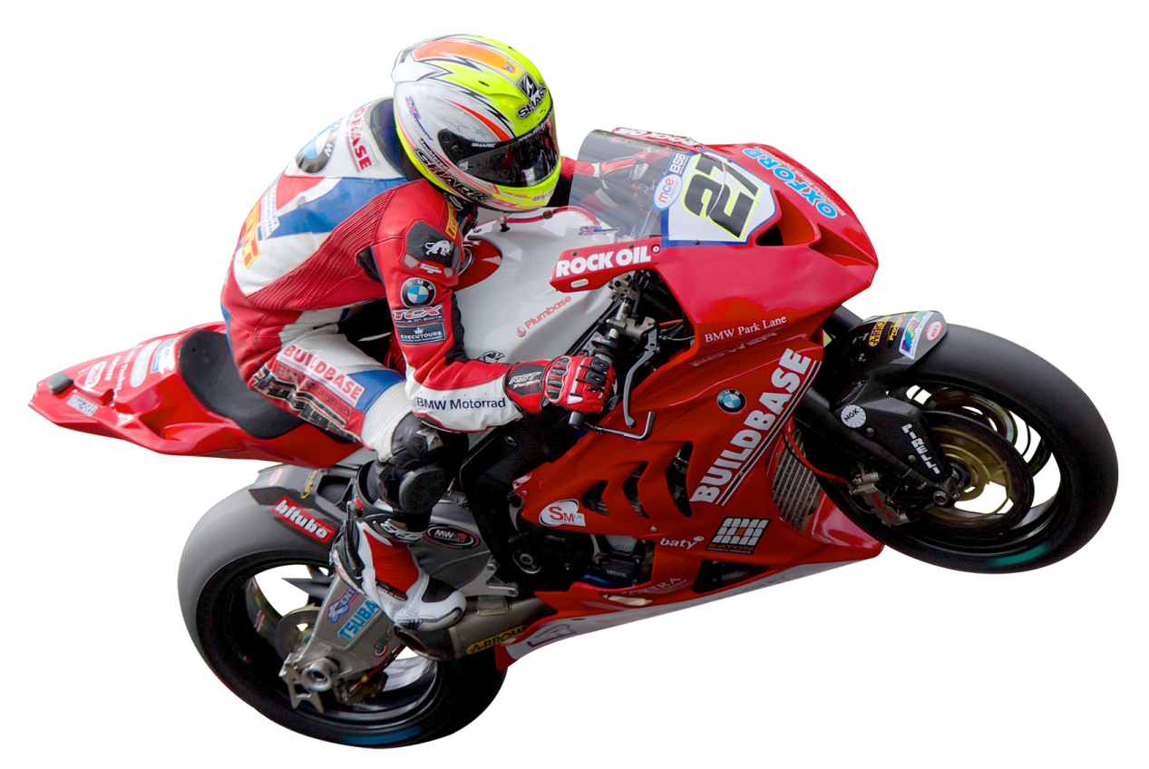 a person on a motorcycle