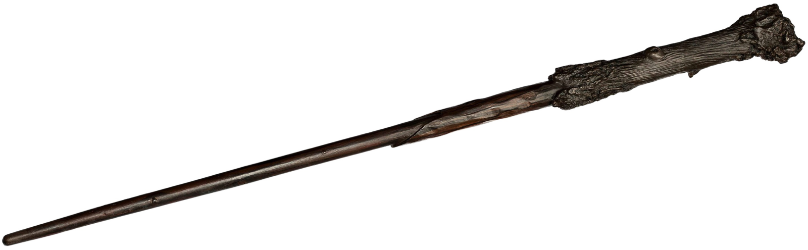 a wooden sword with an animal head on the handle