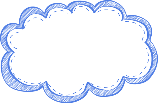 a cloud with a white background