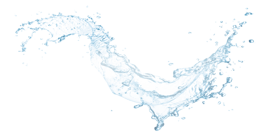 water splash on a white background