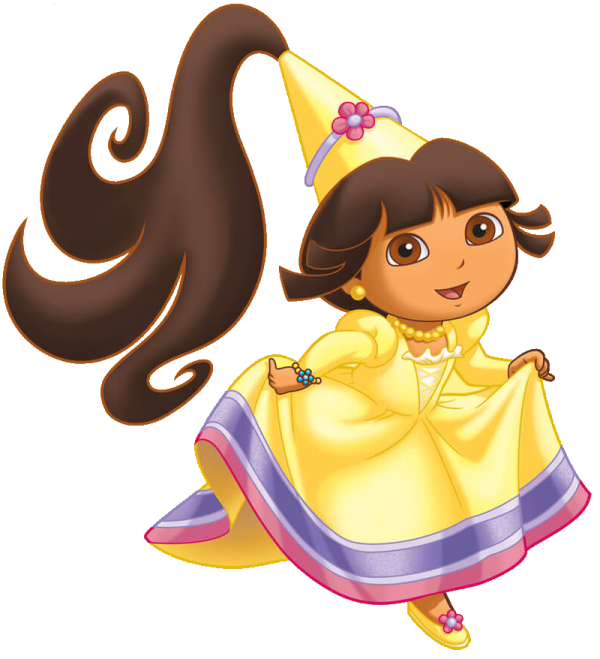 a little girl wearing a party hat and dress