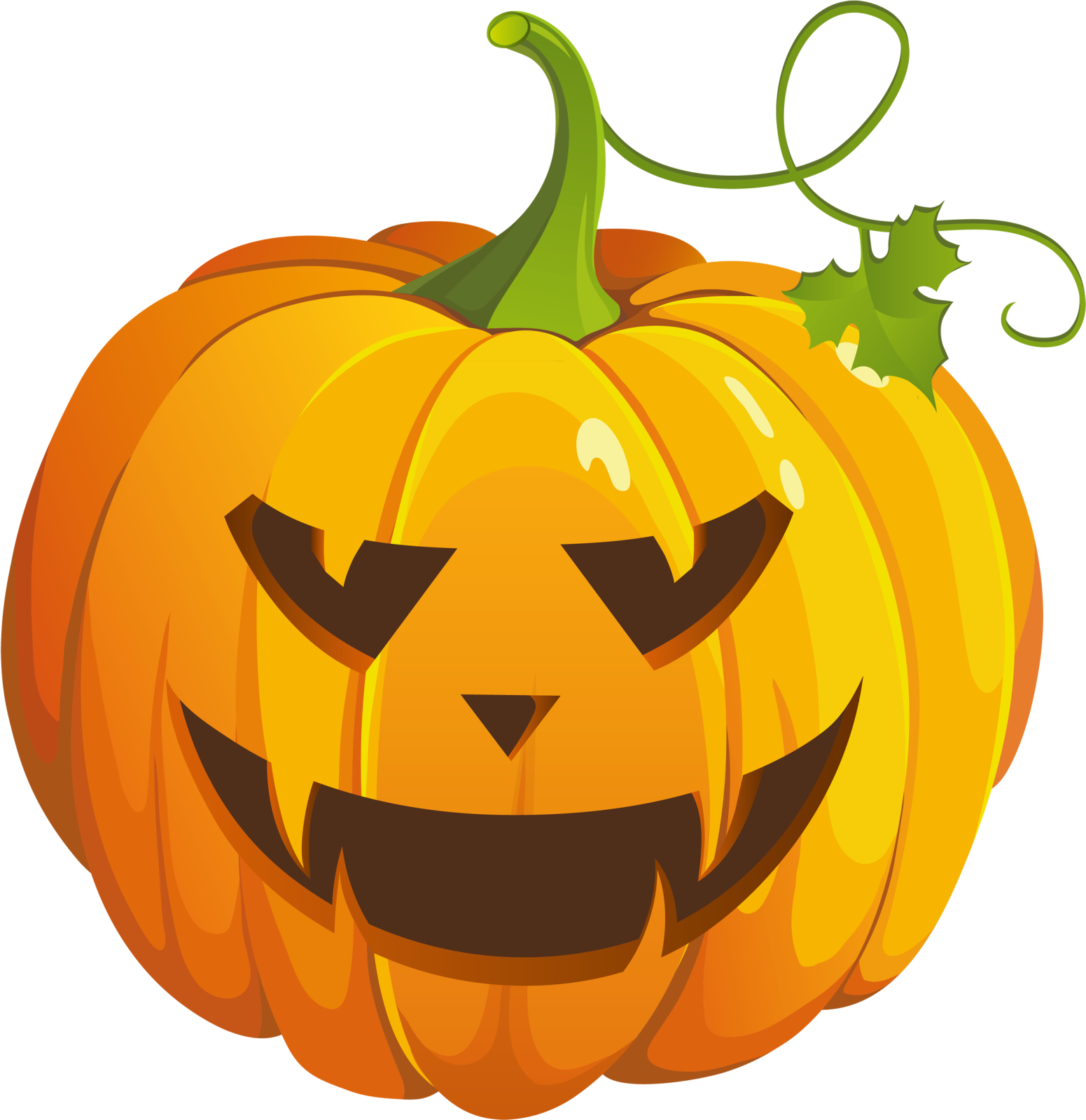 a halloween pumpkin with an evil face on it