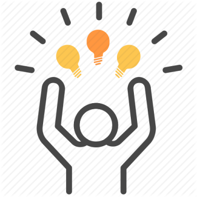 a person holding up two light bulbs in their hands