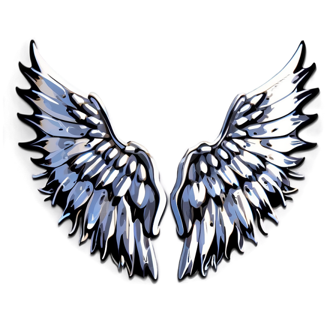 a pair of wings on a white background