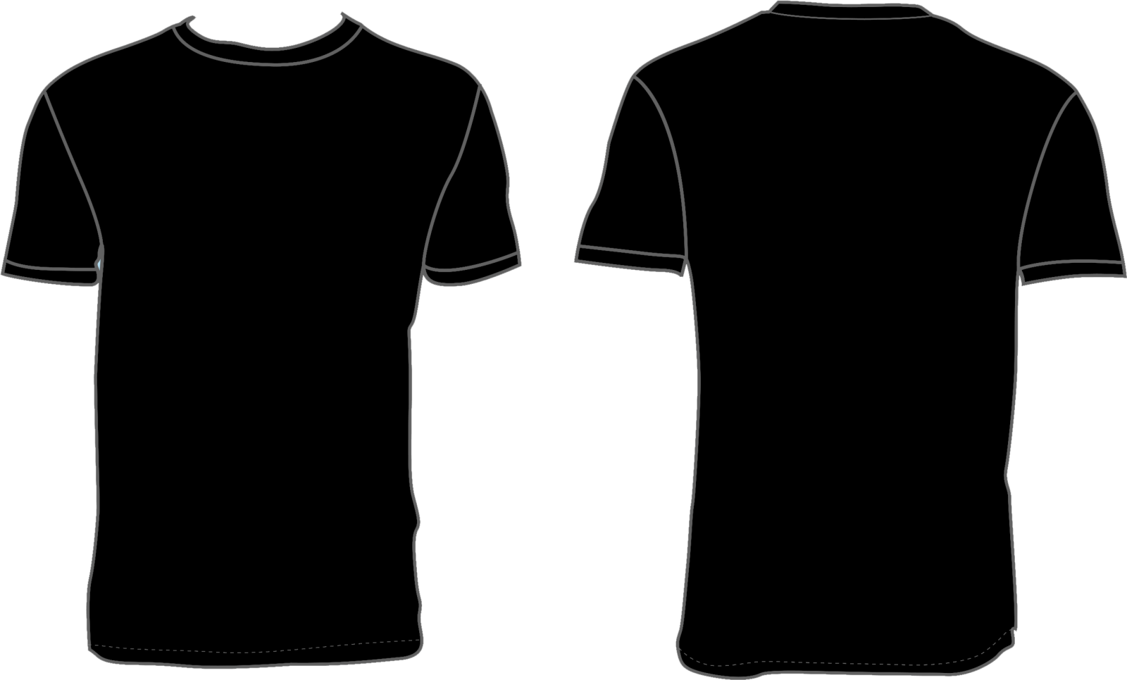 a black and white t - shirt template